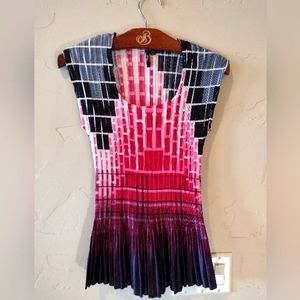 Accordion Pleat Multicolor Blouse